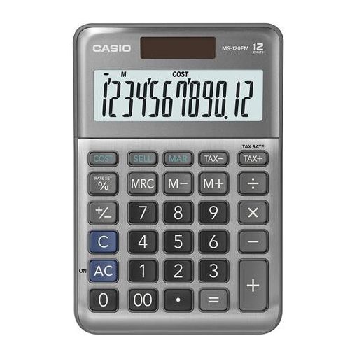 Számológép CASIO MS-120FM asztali 12 digit