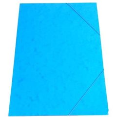Gumis mappa A/4  karton Prespán, Világoskék