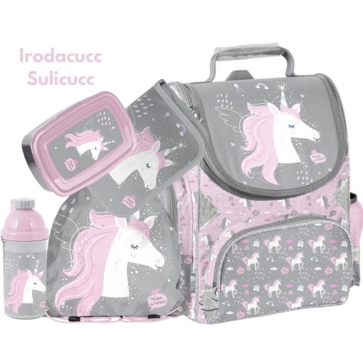 Iskolatáska szett PASO Unikornis, Wish