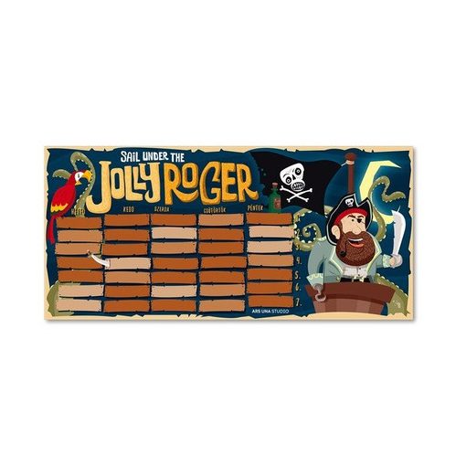Ars Una órarend (kétoldalas) Jolly Roger