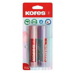 KORES ragasztó stift 20g pasztell 2db