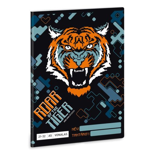 ARS UNA füzet A/5 32 lapos vonalas, Roar of Tiger, 21-32