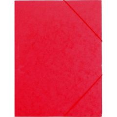 Gumis mappa A/4  karton Prespán, Piros