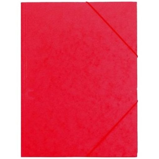 Gumis mappa A/4  karton Prespán, Piros