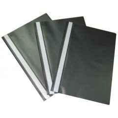 Gyorsfűző A/4 PP, fekete, 10db