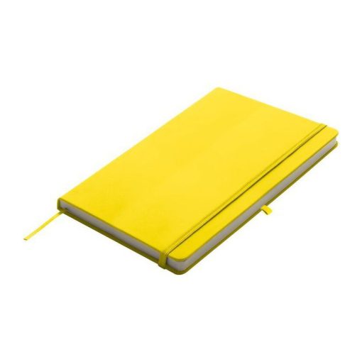 Notesz A/5, gumipánttal, sárga
