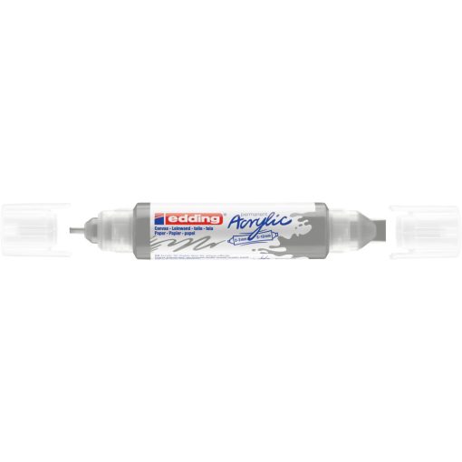 EDDING 5400 AKRIL MARKER 3D DOUBLE LINER (2-3 MM/5-10 MM), Rich Silver