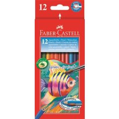 FABER-CASTELL hatszögletű színesceruza 12db aquarell