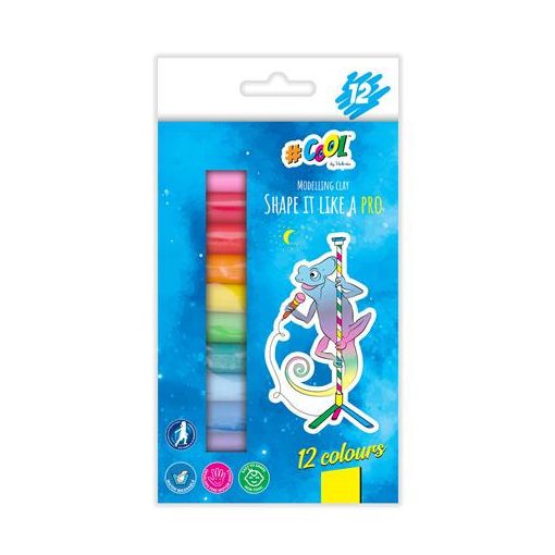 VICTORIA Cool gyurma színes, 12 szín