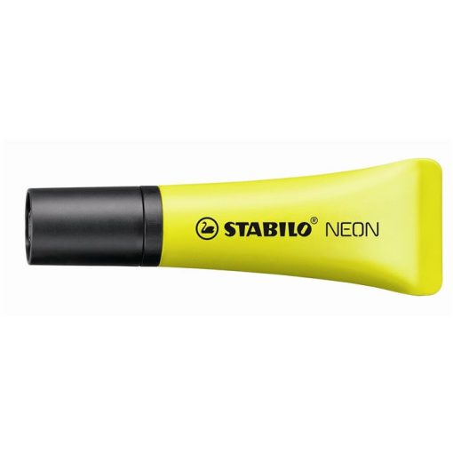 Szövegkiemelő STABILO Neon vágott, 2-5mm, sárga