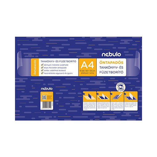 Nebuló Öntapadós tankönyvborító 10db/cs A/4 50x33cm sima