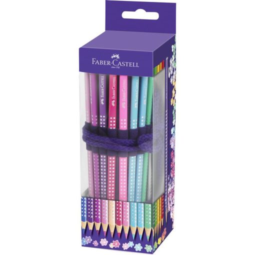 FABER-CASTELL Grip Sparkle színesceruza 20+1db tolltartóval