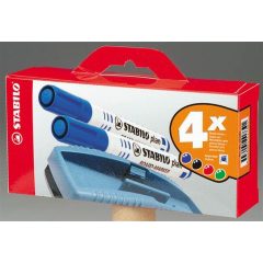 STABILO Plan táblamarker 4db+törlő