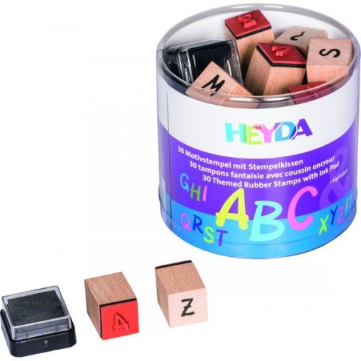 Nyomdakészlet Heyda, 30db-os, párnával, ABC