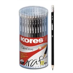 KORES HB grafitceruza radírral, hatszögű
