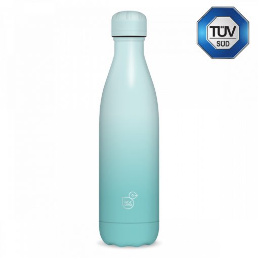 Ars Una duplafalú fémkulacs 500ml, világoskék-türkiz