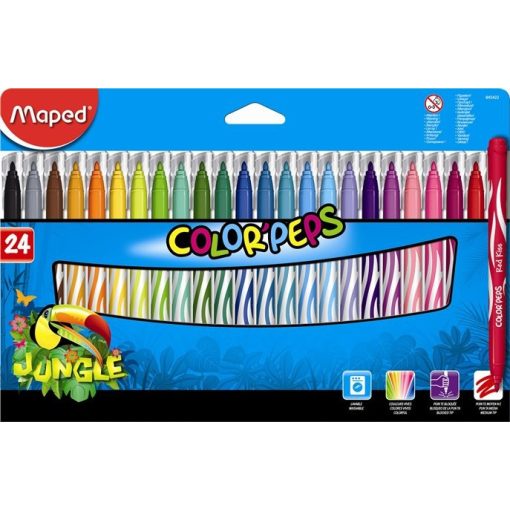 MAPED Color'Peps 24db Jungle, mosható filctoll