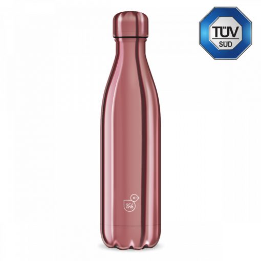 Ars Una duplafalú fémkulacs 500ml, metal rose