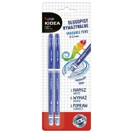KIDEA Golyóstoll radírozható 2db