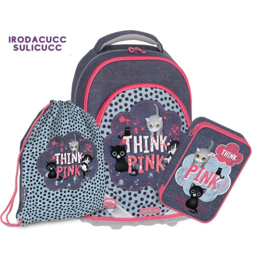 ARS UNA Iskolatáska szett, Think Pink II, 3 részes