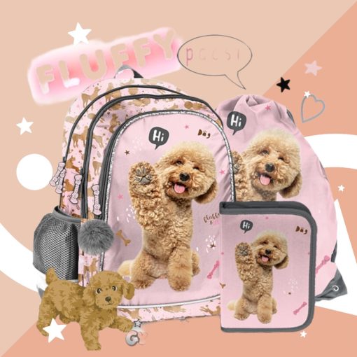 Iskolatáska szett PASO Kutyás, Hi