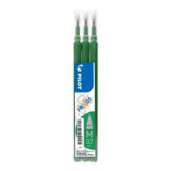   Rollertoll betét, M 0,7 mm, törölhető, PILOT "Frixion Ball/Clicker", zöld, 3db