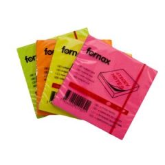 FORNAX öntapadós jegyzettömb 75x75mm neon narancs