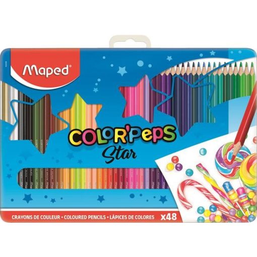 MAPED Color'Peps színesceruza 48db fémdobozban