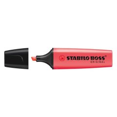 Szövegkiemelő STABILO BOSS vágott, 2-5mm, piros