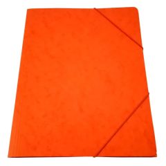 Gumis mappa A/4  karton Prespán, Narancssárga