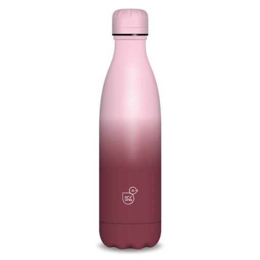 Ars Una duplafalú fémkulacs 500ml, burgundy-pink