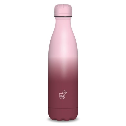 Ars Una duplafalú fémkulacs 500ml, burgundy-pink