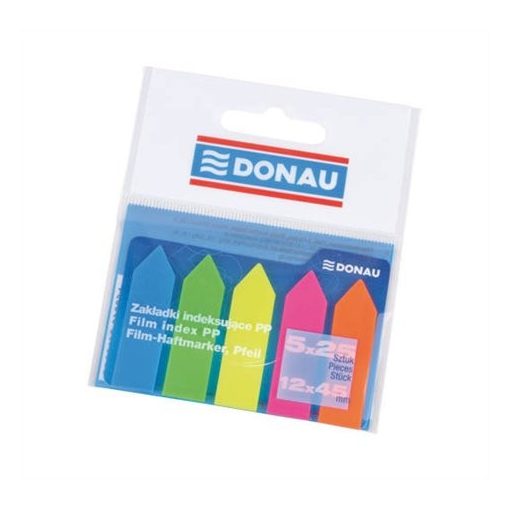 Jelölőcimke DONAU 45x12mm 5x25 cimke/csomag, nyíl