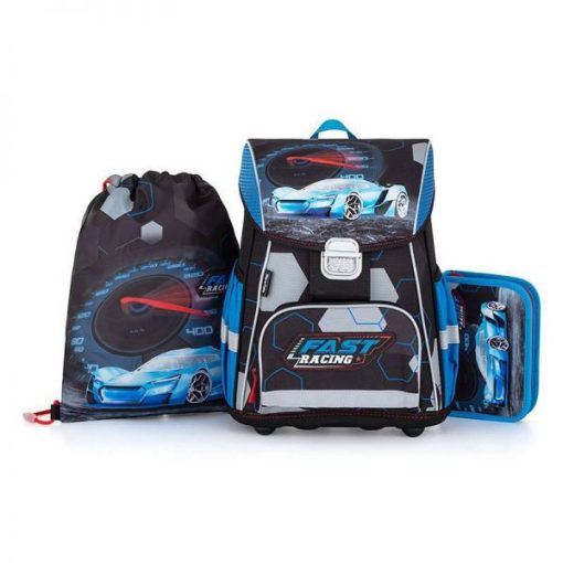 Iskolatáska szett OT, Oxybag, Fast Racing, Versenyautó, 3db-os
