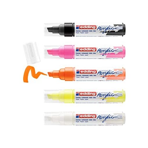 EDDING 5400 AKRIL MARKER 3D DOUBLE LINER (2-3 MM/5-10 MM), Traffic White