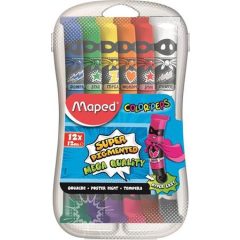 MAPED tempera 12db 12ml-es készlet, műanyag dobozban