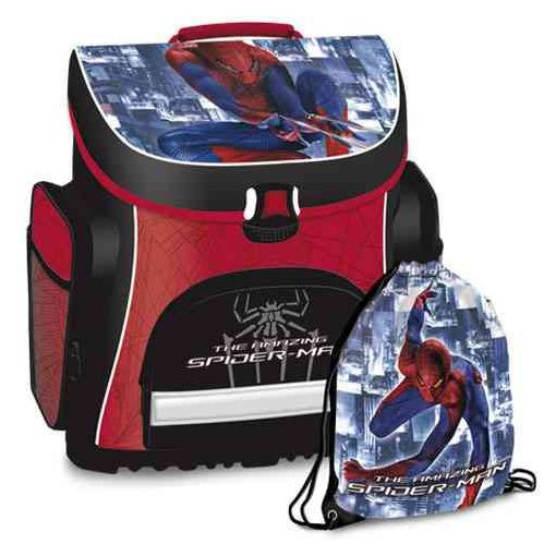 Ars Una kompakt easy mágneszáras iskolatáska Spiderman, ajándék sportzsákkal