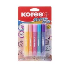 KORES csillámos ragasztó, glitter 5db