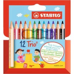 STABILO Trio színesceruza 12db-os vastag