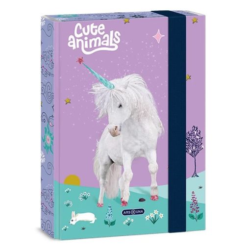 ARS UNA füzetbox A/5 Cute Animals Unicorn
