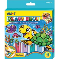 AMOS üvegmatricafesték készlet 6db