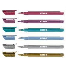KORES Metallic ecsetfilc 6db